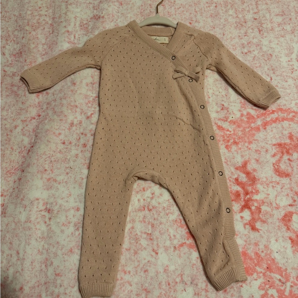 Pehr Pointelle Knit Kimono Romper